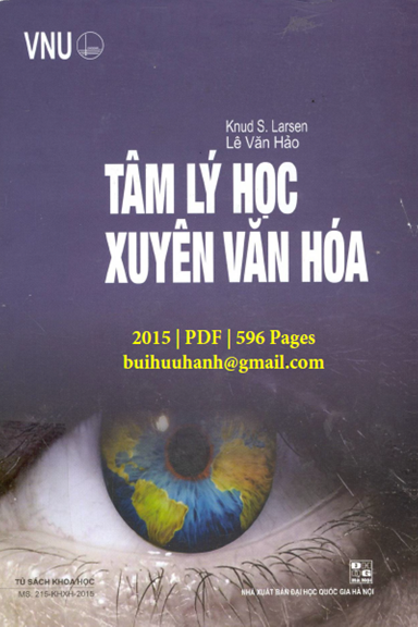 Tâm Lý Học Xuyên Văn Hóa (NXB Đại Học Quốc Gia 2015) - Knud S. Lasen, 596 Trang