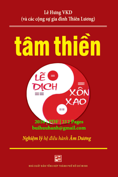 Tâm Thiền Lẽ Dịch Xôn Xao-Nghiệm Lý Hệ Điều Hành Âm Dương (NXB Tổng Hợp 2016) - Lê Hưng, 212 Trang