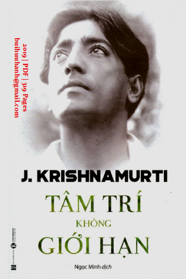 Tâm Trí Không Giới Hạn (NXB Hà Nội 2019) - Jiddu Krishnamurti, 319 Trang