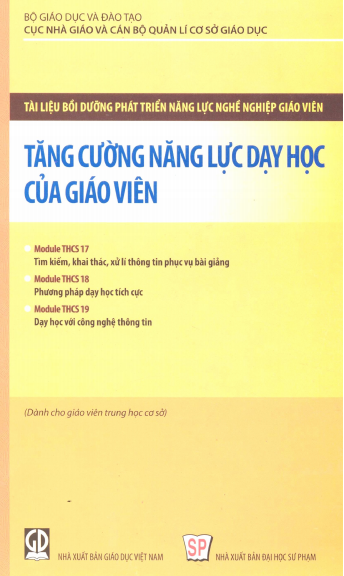 Tăng Cường Năng Lực Dạy Của Giáo Viên (NXB Giáo Dục 2014) - Trịnh Thanh Hải, 179 Trang