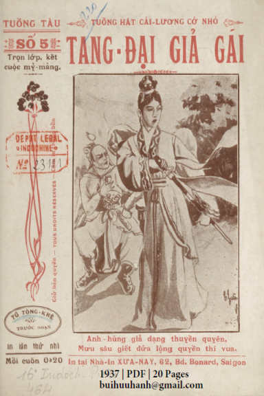 Tang Đại Giả Gái (NXB Xưa Nay 1937) - Tú Tòng Khê, 20 Trang