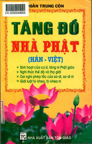 Tăng Đồ Nhà Phật (NXB Tôn Giáo 2004) - Đoàn Trung Còn, 769 Trang