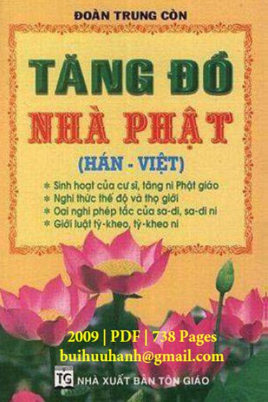Tăng Đồ Nhà Phật (NXB Tôn Giáo 2009) - Đoàn Trung Còn, 738 Trang