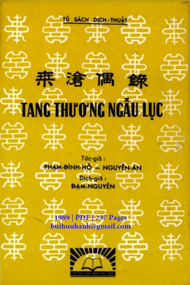 Tang Thương Ngẫu Lục (NXB Đại Nam 1989) - Phạm Đình Hổ, 237 Trang