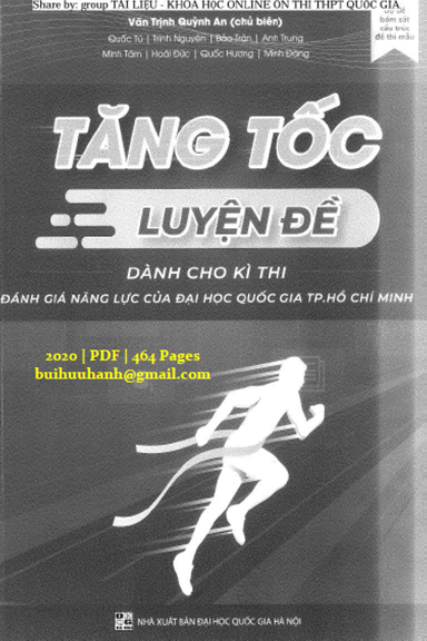 Tăng Tốc Luyện Đề Dành Cho Kì Thi Đánh Giá Năng Lực Của Đại HọcQuốc Gia Thành Phố Hồ Chí Minh