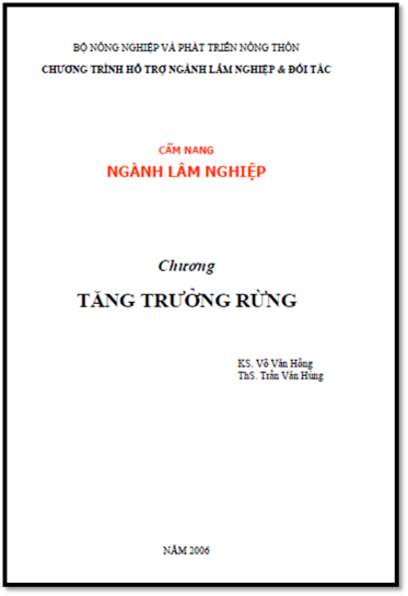 Tăng Trưởng Rừng (NXB Giao Thông Vận Tải 2006) - Võ Văn Hồng, 62 Trang