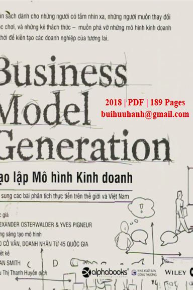 Tạo Lập Mô Hình Kinh Doanh (NXB Công Thương 2018) - Alexander Osterwalder, 289 Trang