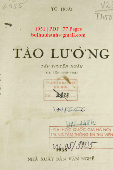 Tào Lường (NXB Văn Nghệ 1951) - Tô Hoài, 77 Trang