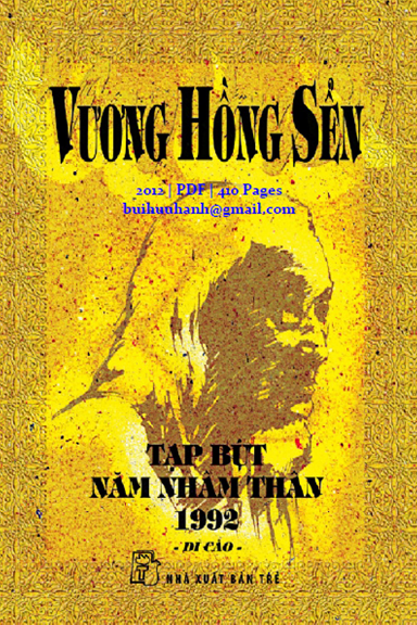 Tạp Bút Năm Nhâm Thân 1992 (NXB Trẻ 2012) - Vương Hồng Sển, 410 Trang