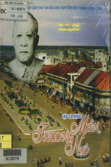 Tập Ca Khúc Miền Thương Nhớ (NXB An Giang 1998) - Trần Chương, 52 Trang