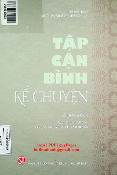 Tập Cận Bình Kể Chuyện (NXB Chính Trị 2020) - Văn Tân, 524 Trang