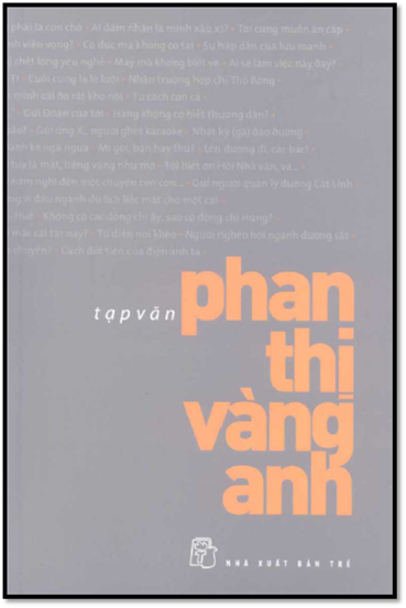 Tạp Văn Phan Thị Vàng Anh (NXB Trẻ 2011) - Phan Thị Vàng Anh, 321 Trang