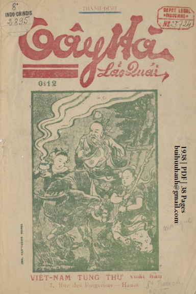Tây Hà Lão Quái Tập 1 (NXB Việt Nam Tùng Thư 1938) - Thanh Đình, 38 Trang