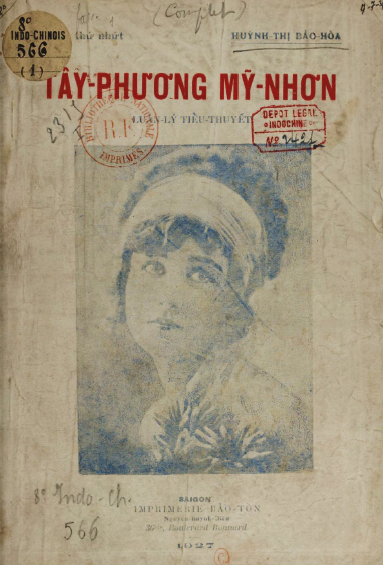 Tây Phương Mỹ Nhơn Cuốn 1 (NXB Bảo Tồn 1927) - Huỳnh Thị Bảo Hòa, 54 Trang