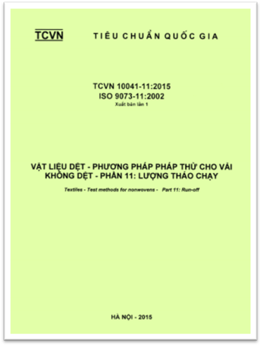 TCVN 10041-11-2015-ISO - Vật Liệu Dệt - Phương Pháp Thử Cho Vải Không Dệt - Phần 11 Lượng Tháo Chạy