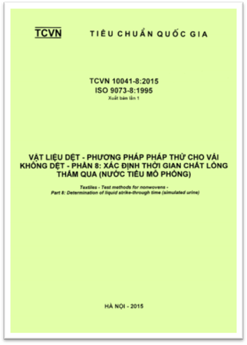 TCVN 10041-8-2015-ISO - Vật Liệu Dệt - Phương Pháp Thử Cho Vải Không Dệt - Phần 8 Xác Định Thời Gian