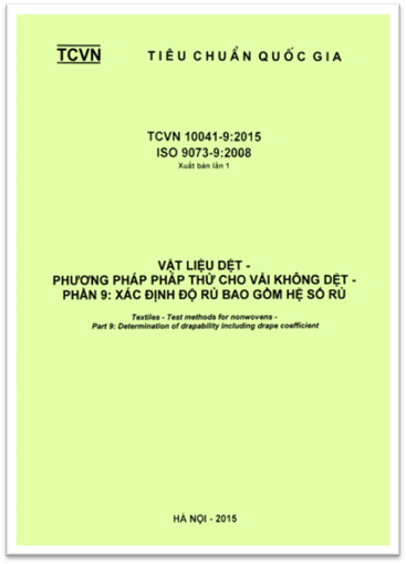 TCVN 10041-9-2015-ISO - Vật Liệu Dệt - Phương Pháp Thử Cho Vải Không Dệt - Phần 9 Xác Định Độ Rủ Bao