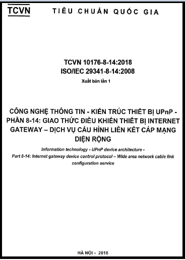 TCVN 10176-8-14-2018-ISO - Công Nghệ Thông Tin - Kiến Trúc Thiết Bị Upnp - Phần 8- 14
