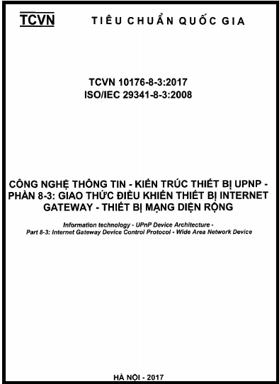 TCVN 10176-8-3-2017-ISO - Công Nghệ Thông Tin - Kiến Trúc Thiết Bị Upnp - Phần 8-3