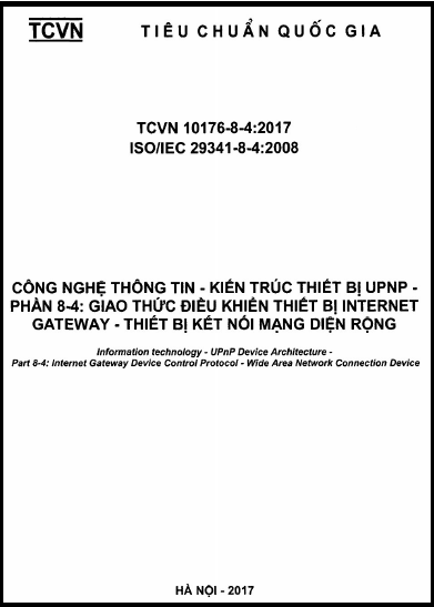 TCVN 10176-8-4-2017-ISO - Công Nghệ Thông Tin - Kiến Trúc Thiết Bị Upnp - Phần 8-4