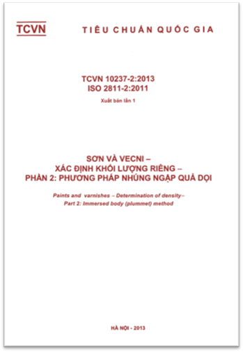 TCVN 10237-2-2013-ISO - Sơn Và Vecni - Xác Định Khối Lượng Riêng - Phần 2 Phương Pháp Nhúng Ngập Quả