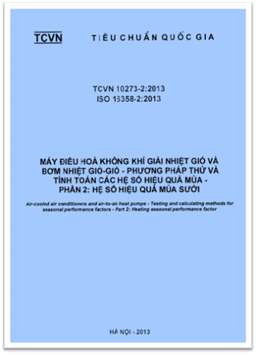 TCVN 10273-2-2013-ISO - Máy Điều Hòa Không Khí Giải Nhiệt Gió Và Bơm Nhiệt Gió-Gió - Phương Pháp Thử
