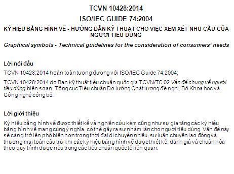 TCVN 10428-2014 - Ký Hiệu Bằng Hình Vẽ - Hướng Dẫn Kỹ Thuật