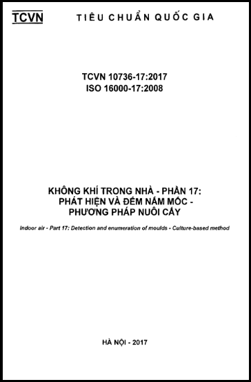 TCVN 10736-17-2017-ISO - Không Khí Trong Nhà - Phần 17 Phát Hiện Và Đếm Nấm Mốc