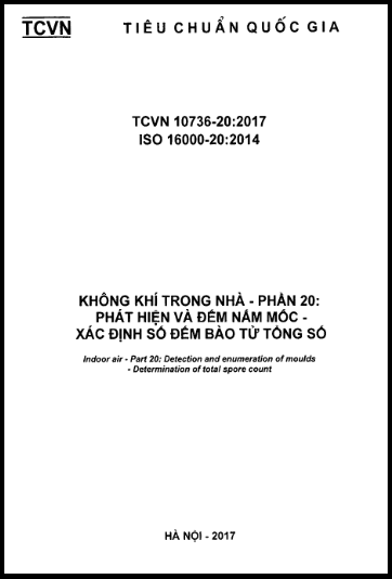 TCVN 10736-20-2017-ISO - Không Khí Trong Nhà - Phần 20 Phát Hiện Và Đếm Nấm Mốc