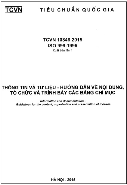TCVN 10846-2015-ISO - Thông Tin Và Tư Liệu - Hướng Dẫn Về Nội Dung, Tổ Chức Và Trình Bày