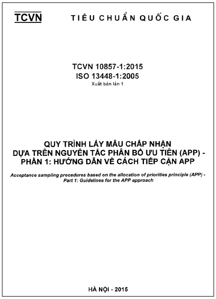 TCVN 10857-1-2015-ISO - Quy Trình Lấy Mẫu Chấp Nhận Dựa Trên Nguyên Tắc Phân Bổ Ưu Tiên (APP)