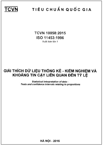 TCVN 10858-2015-ISO - Giải Thích Dữ Liệu Thống Kê - Kiểm Nghiệm Và Khoảng Tin Cậy