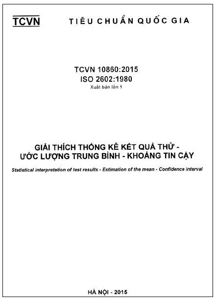 TCVN 10860-2015-ISO - Giải Thích Thống Kê Kết Quả Thử - Ước Lượng Trung Bình - Khoảng Tin Cậy