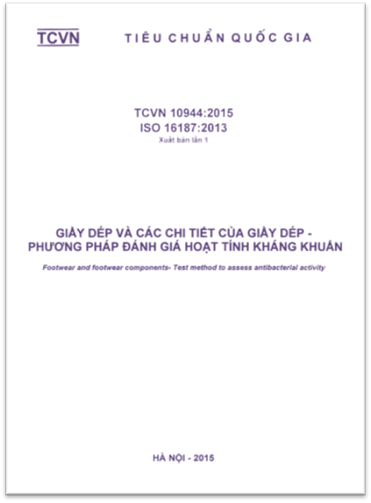 TCVN 10944-2015-ISO - Giầy Dép Và Các Chi Tiết Của Giầy Dép - Phương Pháp Đánh Giá Hoạt Tính Kháng