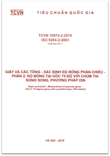 TCVN 10974-2-2015-ISO - Giấy Và Các Tông - Xác Định Độ Bóng Phản Chiếu - Phần 2 Độ Bóng Tại Góc 75°