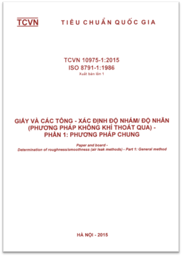 TCVN 10975-1-2015-ISO - Giấy Và Các Tông - Xác Định Độ Nhám, Độ Nhẵn - Phần 1 Phương Pháp Chung
