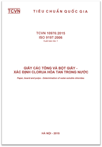 TCVN 10976-2015-ISO - Giấy Các Tông Và Bột Giấy - Xác Định Clorua Hòa Tan Trong Nước