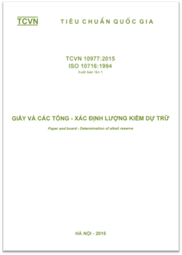 TCVN 10977-2015-ISO - Giấy Và Các Tông - Xác Định Lượng Kiềm Dự Trữ