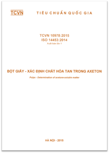 TCVN 10978-2015-ISO - Bột Giấy - Xác Định Chất Hòa Tan Trong Axeton