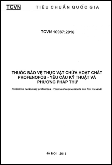 TCVN 10987-2016 - Thuốc Bảo Vệ Thực Vật Chứa Hoạt Chất Profenofos - Yêu Cầu Kỹ Thuật Và Phương Pháp