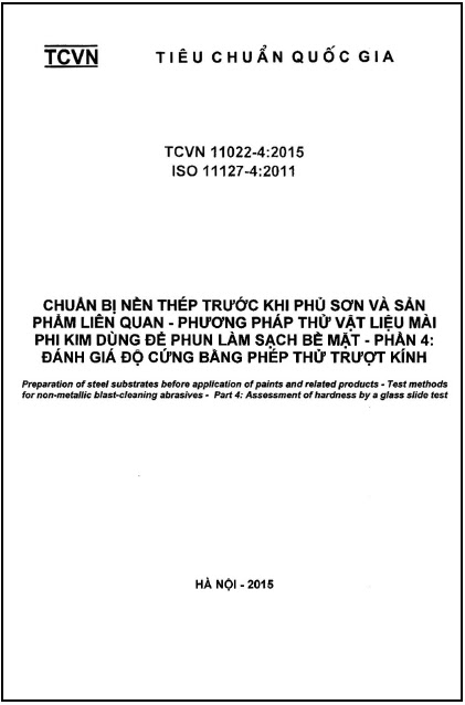 TCVN 11022-4-2015-ISO - Chuẩn Bị Nền Thép Trước Khi Phủ Sơn Và Sản Phẩm Liên Quan - Phương Pháp Thử