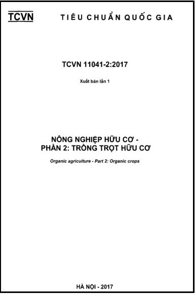 TCVN 11041-2-2017 - Nông Nghiệp Hữu Cơ - Phần 2 Trồng Trọt Hữu Cơ