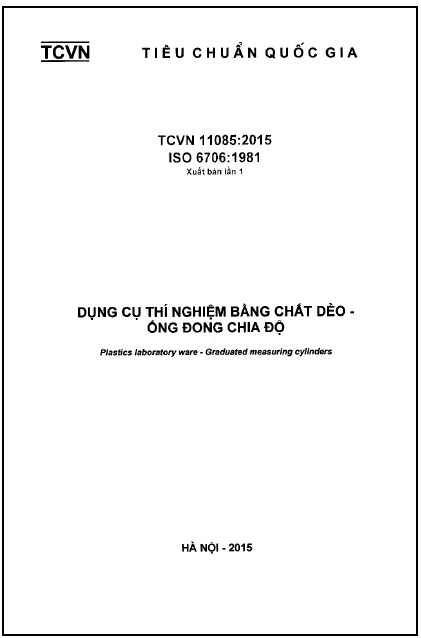 TCVN 11085-2015-ISO - Dụng Cụ Thí Nghiệm Bằng Chất Dẻo - Ống Đong Chia Độ