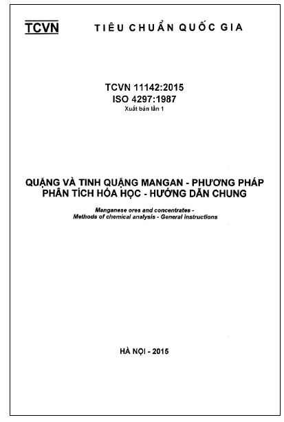TCVN 11142-2015-ISO - Quặng Và Tinh Quặng Mangan - Phương Pháp Phân Tích Hóa Học - Hướng Dẫn Chung