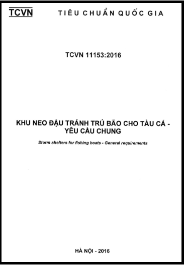 TCVN 11153-2016 - Khu Neo Đậu Tránh Trú Bão Cho Tàu Cá - Yêu Cầu Chung
