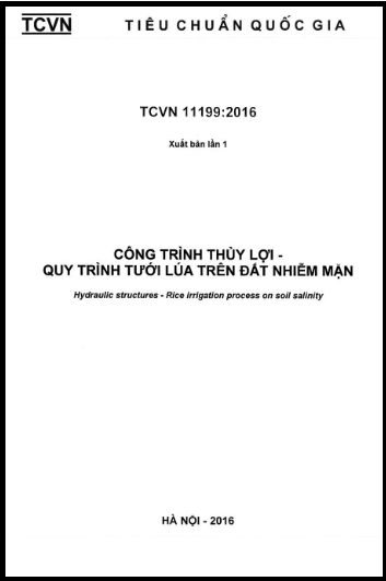 TCVN 11199-2016 - Công Trình Thủy Lợi - Quy Trình Tưới Lúa Trên Đất Nhiễm Mặn