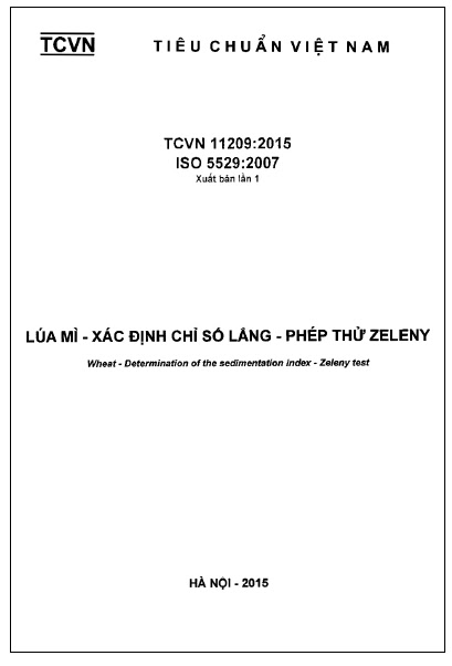 TCVN 11209-2015-ISO - Lúa Mì - Xác Định Chỉ Số Lắng - Phép Thử Zeleny