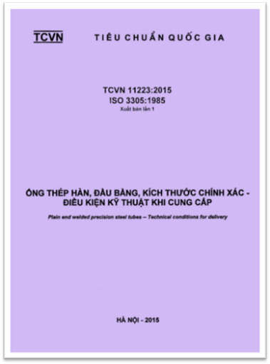 TCVN 11223-2015-ISO - Ống Thép Hàn, Đầu Bằng, Kích Thước Chính Xác - Điều Kiện Kỹ Thuật Khi Cung Cấp
