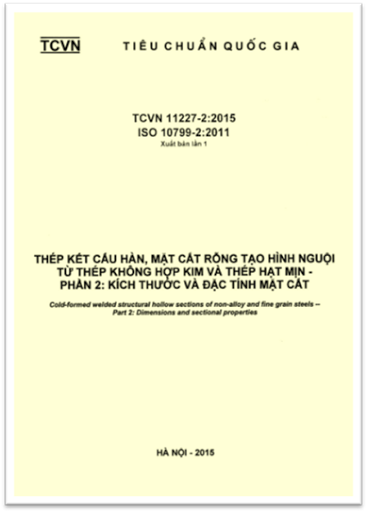 TCVN 11227-2-2015 - Thép Kết Cấu Hàn, Mặt Cắt Rỗng Tạo Hình Nguội Từ Thép Không Hợp Kim Và Thép Hạt
