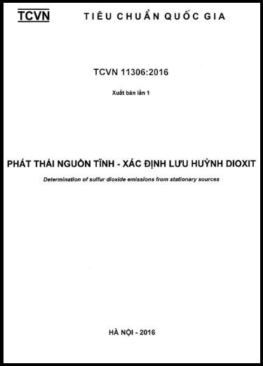 TCVN 11306-2016 - Phát Thải Nguồn Tĩnh - Xác Định Lưu Huỳnh Dioxit